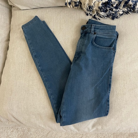 Denim - Fit jeans skinny full length, high waisted